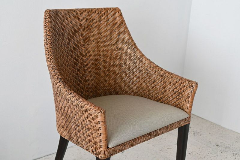 リゾートテイストにぴったりなラタンのアームチェア CERES/オリビア チェア