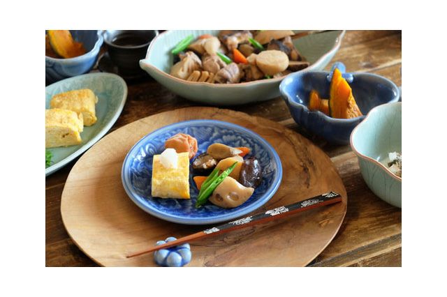 セラドン焼き 丸皿Φ17cm(ブルー) | KAJA Onlineshop/カジャ オンライン 