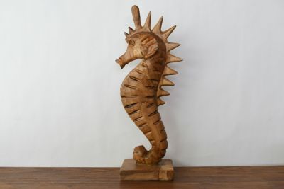 ぬくもりある無垢材のオブジェ ウッドオブジェ(タツノオトシゴ)