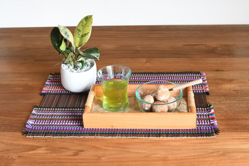 リゾートの雰囲気をご自宅で バンブーランチョンマット