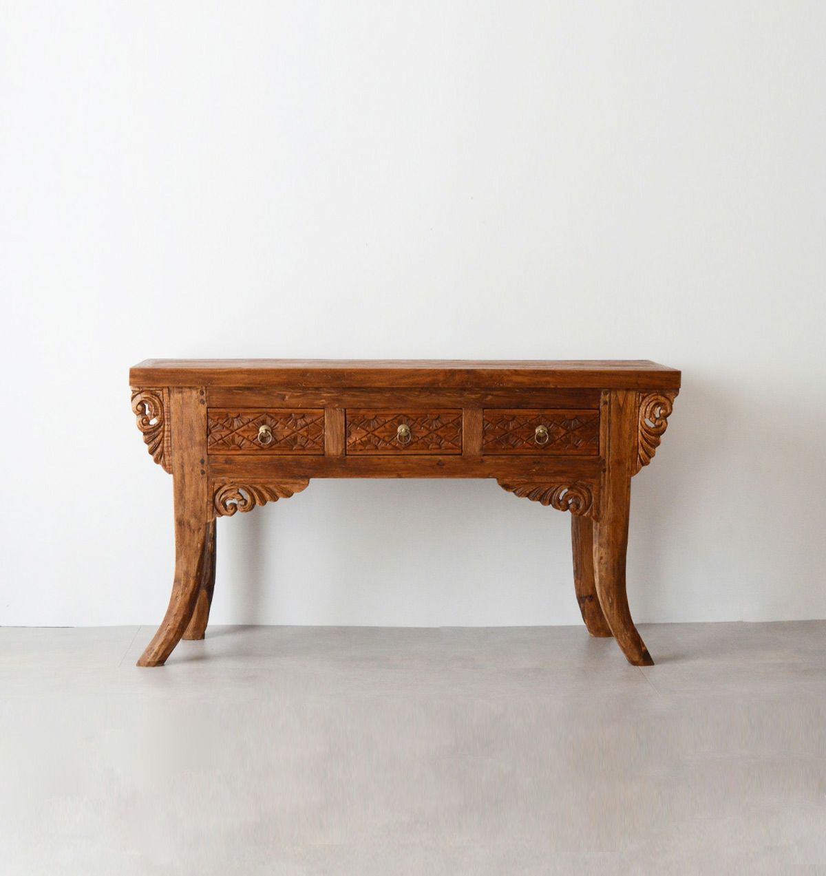 KAJA カジャ CHISTA チーク古材 コンソールテーブル（W100） 古材の