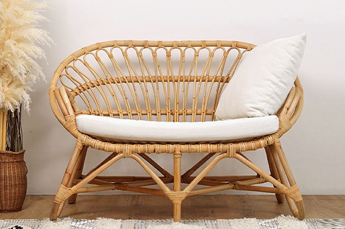 ラタン ラブチェア 2Pソファ