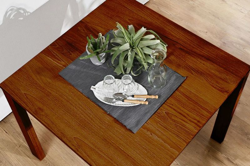 チーク無垢材 ダイニングテーブル (W80)