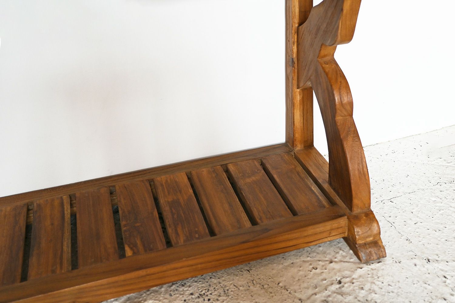 古材のレリーフが魅力的なCHISTA/チーク古材 コンソールテーブル（W100）